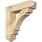 Ekena Millwork Merced Arts and Crafts Rough Sawn Bracket w/ Offset Brace, Douglas Fir, 8"W x 32"D x 32"H BKT0806X32X32MRC03RDF - alternate 1